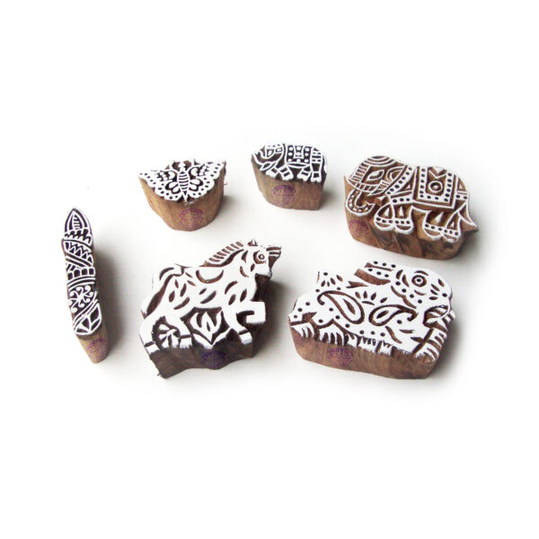 Animal Wooden Stamps - Set