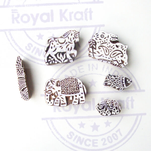 Animal Wooden Stamps - Set