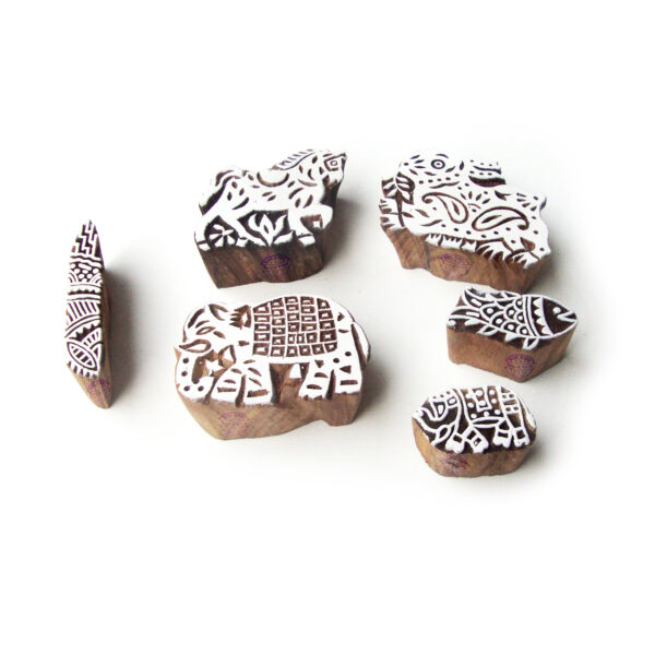 Animal Wooden Stamps - Set