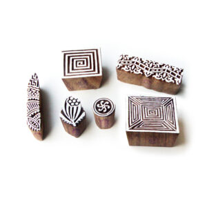 Square Wooden Stamps - Set