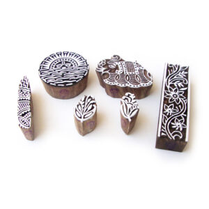 Indian Wooden Stamps - Set