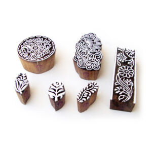 Floral Wooden Stamps - Set