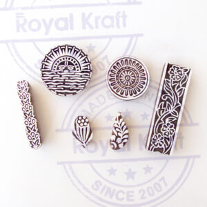Round Wooden Stamps - Set