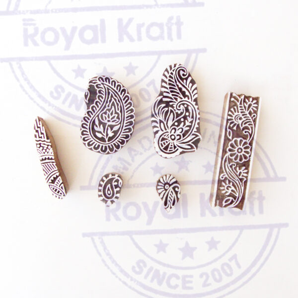 Paisley Wooden Stamps - Set