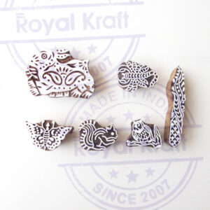 Animal Wooden Stamps - Set