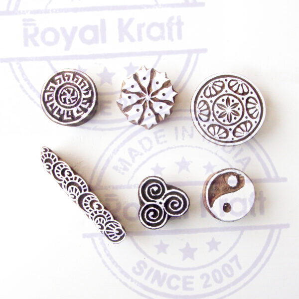 Round Wooden Stamps - Set