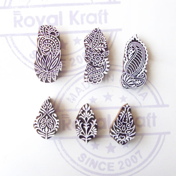 Paisley Wooden Stamps - Set