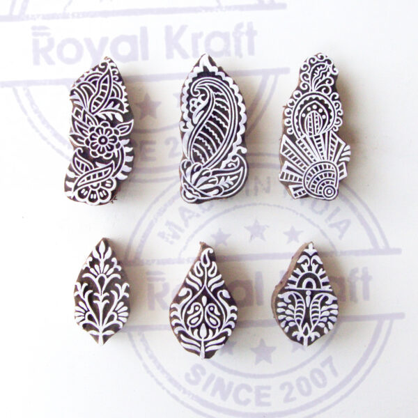 Paisley Wooden Stamps - Set