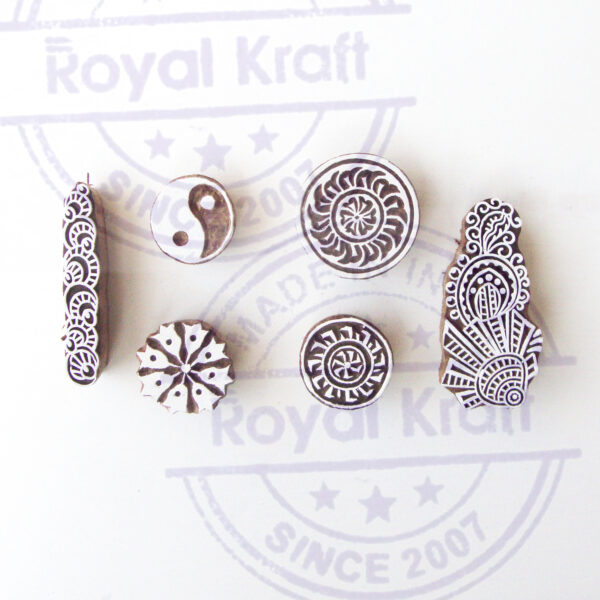 Round Wooden Stamps - Set
