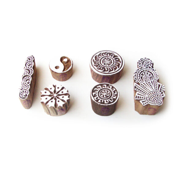 Round Wooden Stamps - Set