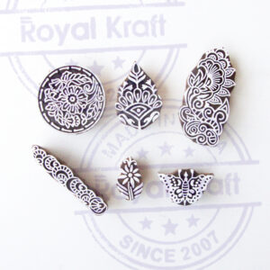 Floral Wooden Stamps - Set