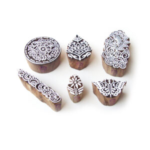 Floral Wooden Stamps - Set