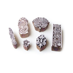 Floral Wooden Stamps - Set