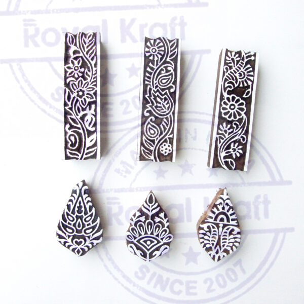 Border Wooden Stamps - Set