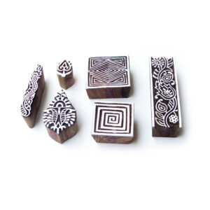 Square Wooden Stamps - Set