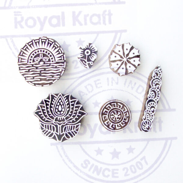 Round Wooden Stamps - Set