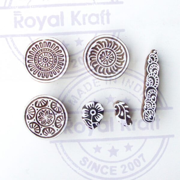 Round Wooden Stamps - Set