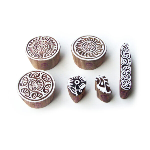Round Wooden Stamps - Set