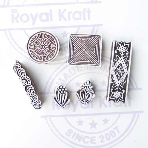 Indian Wooden Stamps - Set