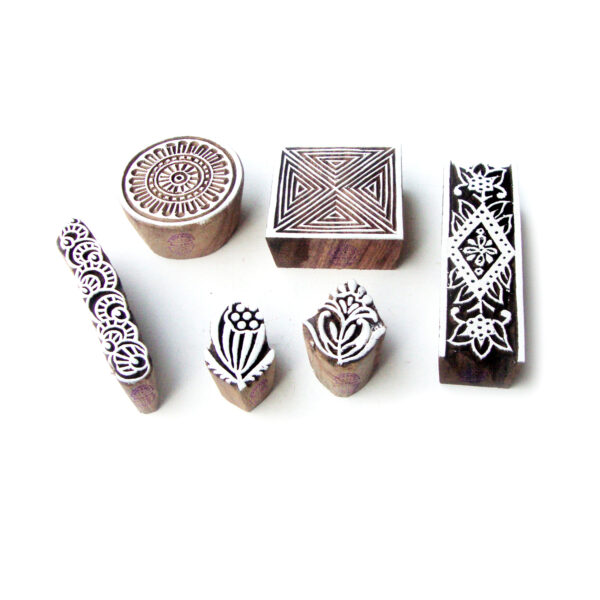 Indian Wooden Stamps - Set