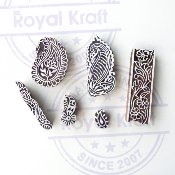 Paisley Wooden Stamps - Set
