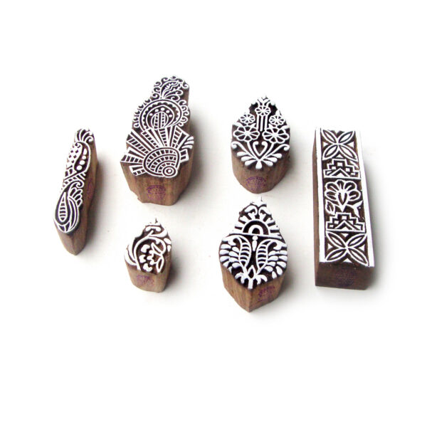 Floral Wooden Stamps - Set