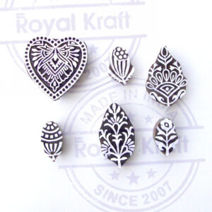 Floral Wooden Stamps - Set