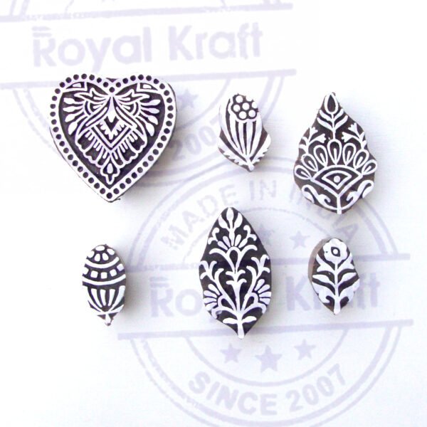 Floral Wooden Stamps - Set