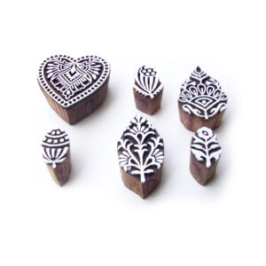 Floral Wooden Stamps - Set