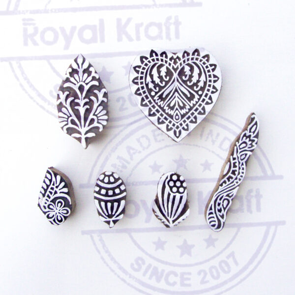 Floral Wooden Stamps - Set