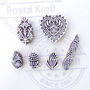Floral Wooden Stamps - Set