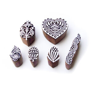 Floral Wooden Stamps - Set