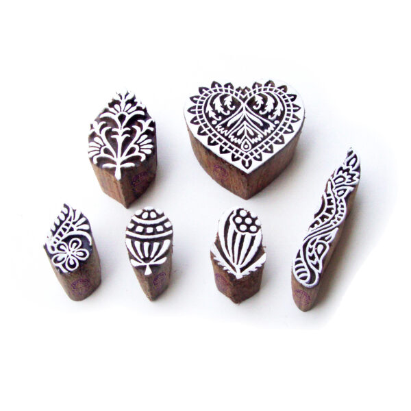 Floral Wooden Stamps - Set