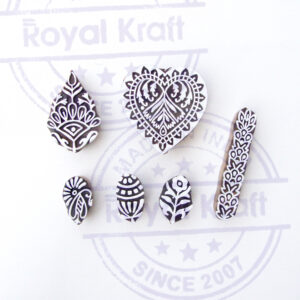 Floral Wooden Stamps - Set