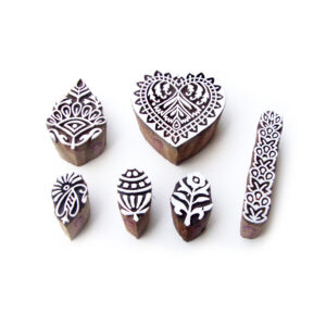 Floral Wooden Stamps - Set