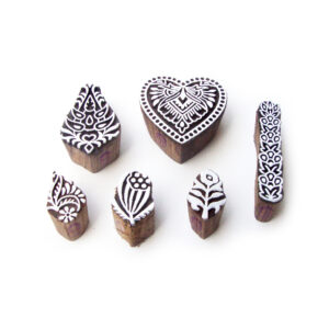 Floral Wooden Stamps - Set
