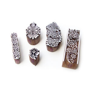 Floral Wooden Stamps - Set