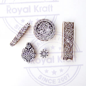 Floral Wooden Stamps - Set