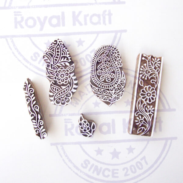 Paisley Wooden Stamps - Set