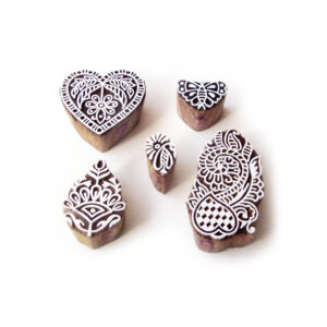 Indian Wooden Stamps - Set