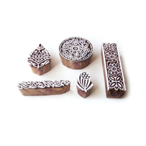 Floral Wooden Stamps - Set