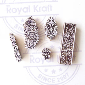 Floral Wooden Stamps - Set