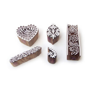 Floral Wooden Stamps - Set