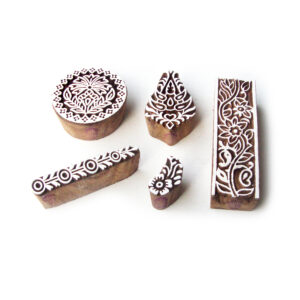 Floral Wooden Stamps - Set