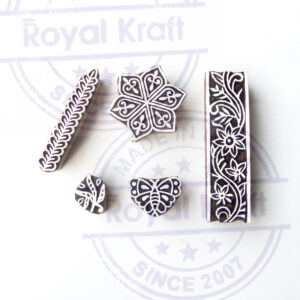 Indian Wooden Stamps - Set