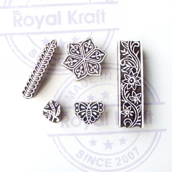 Indian Wooden Stamps - Set