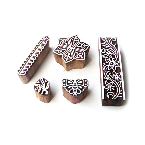 Indian Wooden Stamps - Set