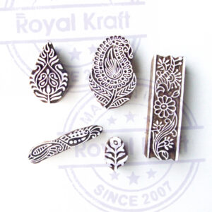 Paisley Wooden Stamps - Set