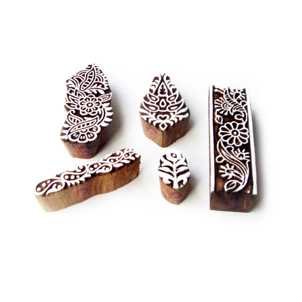 Floral Wooden Stamps - Set