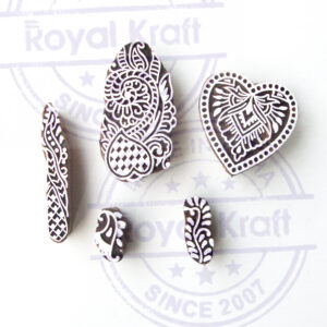 Heart Wooden Stamps - Set